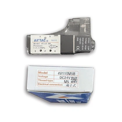 4V110C-M5 DC24V Airtac ukaxa mä válvula solenoide neumática ukampi luratawa.